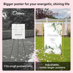 GOJAWAY 68" Honey Yellow Welcome Wedding Sign Stand, 2 Water Bags & Straps - Image 4