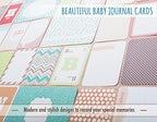 First Year Photo Album Kit “Baby is Here”, All-in-one bundle: Printed Photos + Baby Boy Journal Cards + Beige Photo Album + Digital Workbook with advice to get it done simple and meaningful - Image 5