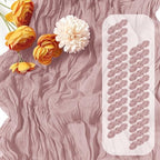 25 Pack Dusty Pink Cheesecloth Table Runner 17 x 108 Inch Gauze Table Runner Fabric Semi Sheer Cheese Cloth Table Decor Bulk for Rustic Romantic Wedding Baby Shower Table Decoration by Unknown