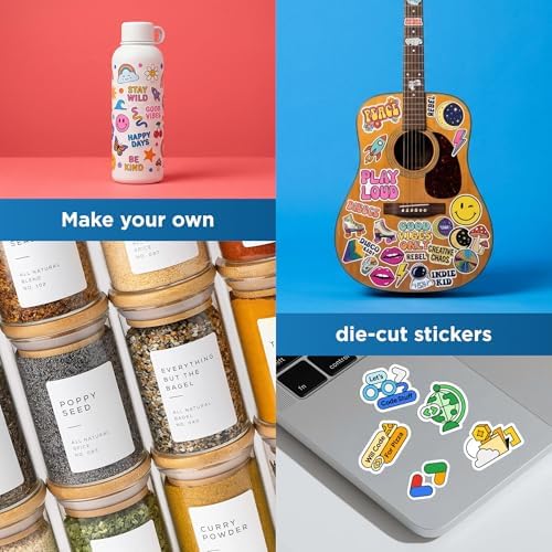 OnlineLabels 8.5" x 11" Sticker Paper - Waterproof Matte - Inkjet Only - Image 4