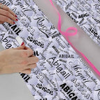 AOFUN Wrapping Papper With Name/Date Personalized Name Gift Kids Christmas Gift Wrap Mens Wrapping Paper Christmas Cool Wrapping Paper 3 Rolls 58" x 23" - Image 4