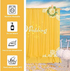 Yellow Backdrop Curtain for Parties, Photography Backdrop Drape, 5ft x 10ft - Image 6