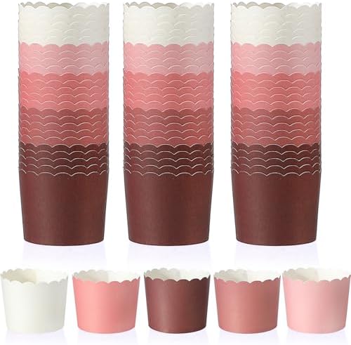 Havawish 250 Pcs Pink Baking Cups 2.4 Inch Paper Cupcake Liners - Image 2