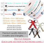 Personalized Ribbon Custom Pre-Cut Ribbon with Name/Photo/Text for Favors Wedding Invitation Baby Shower Birthday Party Wrap Gift Box-50 Yards - Image 4