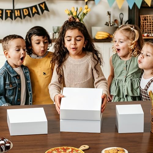 6 Pcs White Acrylic Boxes for Display as Buffet Risers and Stands, Food Risers for Party, Table, Stands, including 12", 12", 11", 11", 7.5", 7.5" (MAX, 6Pcs, White) - Image 6