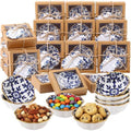 Teenyyou 48 Sets Wedding Favor for Guests Small Ceramic Bowls, Blue Floral by Teenyyou