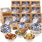 Teenyyou 48 Sets Wedding Favor for Guests Small Ceramic Bowls, Blue Floral by Teenyyou