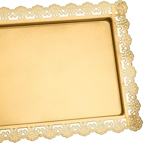 10 Pieces Gold Cake Stand Set, Metal Round Cupcake Holder Dessert Display Plate Serving Platter, Dessert Table Stands and Trays Set for Christmas, Wedding, Birthday, Anniversary, Tea Party - Image 4