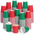 Mimorou 300 Pack 8 oz Christmas Disposable Paper Cups for Party Supplies by Mimorou