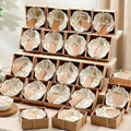 24 Pcs Wedding Favors for Guests Small Ceramic Bowls, Flower, Beige by SiliFine