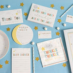 Twinkle Twinkle Baby Shower 129 Pc Party Kit - Plates, Napkins, Guest Bk, Cups & Baby Shower Games (16 Guests) Party Supplies Tableware Decor - Image 6