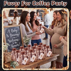 12 Set A Baby Is Brewing Baby Shower Party Favors Aluminum Moka Pot - Image 3