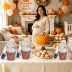 24 Sets Little Pumpkin Baby Shower Favor Kit, Mini terracotta-colored plastic flower pots with Seed Envelopes, Organza Bags, Thank You Tags, Jute Twine, Mini Garden Shovels, Fall Pumpkin Themed Plant - Image 7