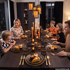 175PCS Black and Gold Plastic Dinnerware Set for 25 Guests, Disposable Plates for Party, Include: 25 Dinner Plates, 25 Dessert Plates, 25 Pre Rolled Napkins with Gold Silverware, 25 Cups - Image 6