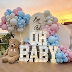 OH BABY Marquee Light-Up Letters, oh baby lettersg ender reveal decorations gender reveal decorations oh baby sign big letters (4FT) - Image 4