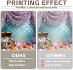 15x8ft Under The Sea Mermaid Backdrop Starfish Corala Pearl Background Ocean Princess Birthday Party Decorations Banner Baby Shower Wedding Portrait Photography Booth Props - Image 4