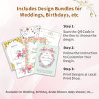 Welcome Sign Stand for Wedding - Adjustable Heavy Duty Easel w/Design Bundle & Leather Straps, Wedding Sign Stand for Welcome Signs, Seating Charts Display (Black) - Image 3