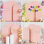 Wokceer Arch Backdrop Cover Pale Pink Arch Covers Stretchy 7.2FT,6.6FT,6FT - Image 4