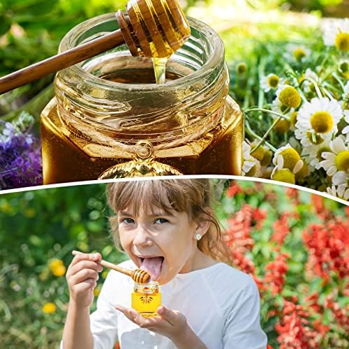 Nuogo 100 Set 1.5 oz Mini Hexagon Glass Honey Jars with Lids Bulk - Image 6