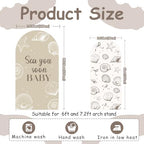 2PCS Sea You Soon Baby Arch Backdrop Cover Under the Sea Backdrop 6ft 7.2ft - Image 5