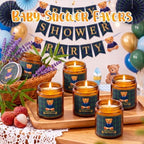 MTLEE 12 Pcs Tartan Plaid Bear Baby Shower Candle Favors for Guests - Image 5