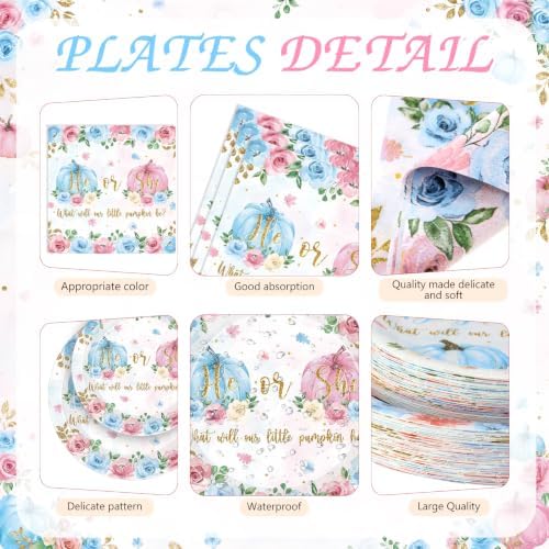 Ceenna Fall Gender Reveal Party Supply Decoration for 50, Pink Blue - Image 2