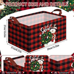 CHENGU 6 Pack Christmas Storage Bin Collapsible Christmas Baskets for Gifts - Image 3