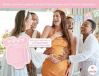Party Hearty Baby Shower Games, Guess Who Mommy or Daddy - Pink Onesie (Pack of 2) - Image 3