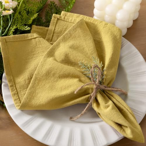 Cloth Napkins Fall Washable Reusable Linen Wedding Party Home Table Decor by Socomi