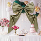 Wavwavw Giant Bow Big Wall Decor, Sage Green, Polyester, Weeding - Image 3