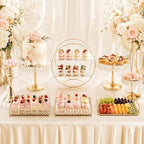 8 Pcs Cake Display with Mirror, Wedding Crystal Cake Stands for Reception - Image 4