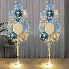 Cicicooie Balloons Stand Kit for Floor with String Light 2 Set Blue Centerpieces Balloon Holder Decoration for Wedding Birthday Party Bachelorette Party by Cicicooie