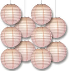 PaperLanternStore.com 12" Pink Paper Lantern Party Pack with Remote Controlled LED Lights (10-Pack Combo Kit) - Image 6