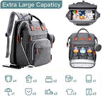 ISMGN Diaper Bag Backpack with Changing Station, Baby Bag for Mom, DeepGrey by ISMGN