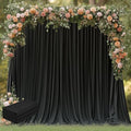 Wokceer Black Backdrop Curtain for Parties Backdrop Drapes, 3Pack 10x10FT by Wokceer