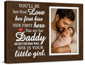 TWING Personalized New Dad and Baby Photo Canvas Wall Decor, 30 X 20 in by TwingRepublic