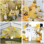 Arch Backdrop Cover Sweet As Can Bee Birthday Party Chiara Arched Stand Stretchy Fabric Covers Honeycomb Yellow Baby Shower Parties Decorations (3x5ft,GX1992) - Image 6