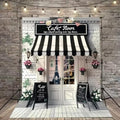 Paris Cafe Birthday Party Photography Backdrop, 9x6feet by Unknown