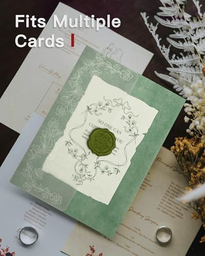 Vellum Paper 5x7 Pre-Folded White Floral Garland, Vellum Jackets 100 Pcs - Image 2