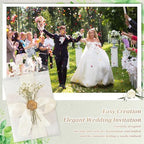 150PCS Wedding Invitation Kit, 5x7 Pre-Folded Vellum Jackets & Wax Seals - Image 7