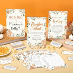 476 Pcs Little Pumpkin Baby Shower Games, 8 Activities, Pacifier Hunt Games - Image 2