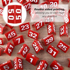 Tuanse 100 Pcs Acrylic Table Numbers 1-100 Table Tent Cards 2.5x2x1.6 Inch - Image 3