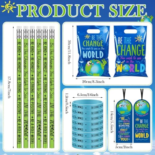 Resurhang 50 Set Be The Change Items Bulk, Kindness Classroom Gifts Favor - Image 2