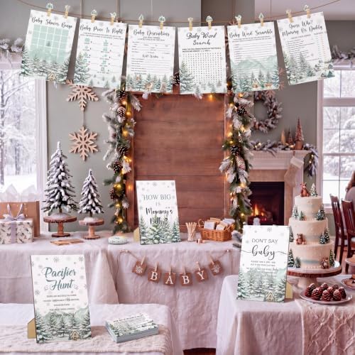 Sherr 476 Pcs Winter Baby Shower Games, 9 Styles Baby Shower Activities - Image 5