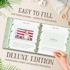 Baby Memory Book Keepsake, Deluxe Edition, First 5 Years, Includes Gold Pen - Image 4
