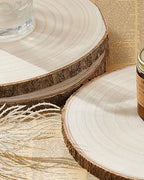 Set of (10) 9-10 Inches Large Wood Slices, Wood Centerpieces for Tables - Image 4