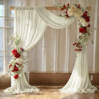 Pack of 1 Wedding Arch Drape Panel Fabric 30" x 40ft - Ivory by MDS