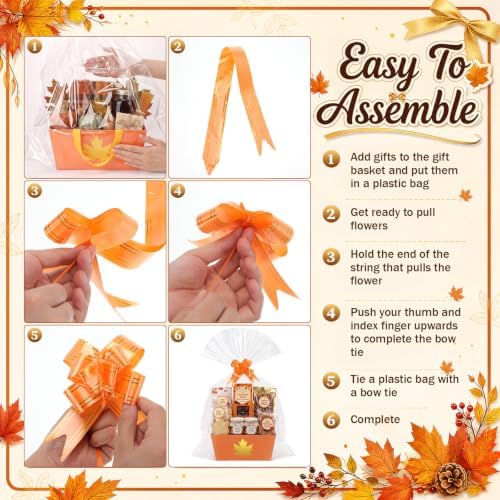 Funnymoom 24 Pack Maple Leaf Fall Thanksgiving Basket For Gifts Empty Bulk - Image 4