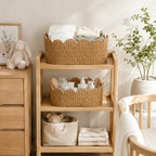 Endymion Set of 2 Paper Rope Scalloped Basket, Wicker Storage Baskets - Image 5
