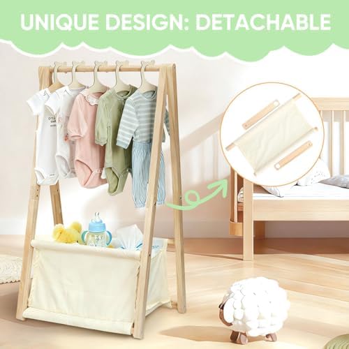 Okydoky Wooden Baby Shower Crate Gift Basket Double Layer Storage - Image 3